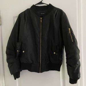 Black Bomber Jacket